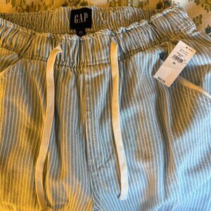 Gap: Mid Rise UltraSoft Denim Stripe Easy Horseshoe Jeans